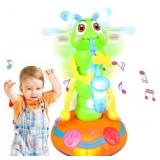 Funny Twisted Worm Toy Baby Toys with Music and Li