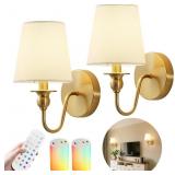 $101 2 Pack Wireless Wall Lights with Adjustable S