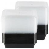 Black Meal Prep Containers with Lids, BPA-Free Pla