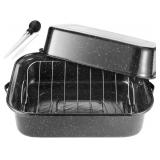 $148 Roasting Pan With Lid and Rack, 21  Rectangul