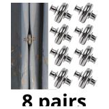 8 Pairs Curtain Magnets Closure, Magnetic Curtain
