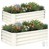 $207 INNO STAGE 2Pcs Galvanized Raised Garden Bed