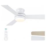 $158 42 Inch Ceiling Fans with Lights and Remote,