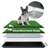 Dog Grass Pad with Tray Medium 78 53cm, Dog Litter