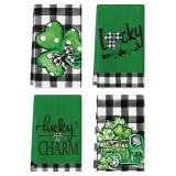 Artoid Mode Buffalo Plaid Shamrocks Lucky Truck St