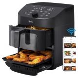 $1010 Midea Dual Basket Air Fryer Oven 11 Quart 8