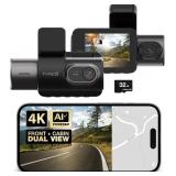 $178 Type S T402 4K Dual View Dash Cam AI Assist