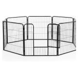 $130 PawHut 8 Panel Pet Playpen Heavy-Duty Iron In