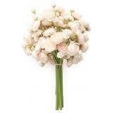 Floroom Ranunculus Artificial Flowers 18 Pcs Champ