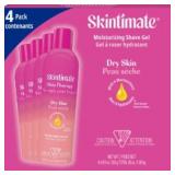 Skintimate Skin Therapy Shaving Gel, 4 x 269 g