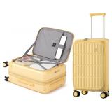 $122 AJI Expandable Top Open Carry On Luggage 22x1