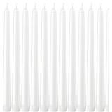 Dripless Taper Candles - Unscented White Candles B