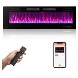 $350 COSTWAY Ultra-Thin Smart WiFi Electric Firepl