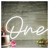 ATTNEON Led Neon Sign for Wall Decor, First Birthd