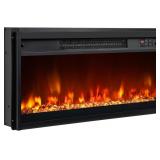 $190 COSTWAY 26 Inch Recessed Fireplace Heater, El