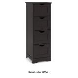 $120 Tangkula Bathroom Floor Cabinet, Wooden Stora