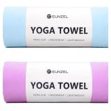 2 Pack Hot Yoga Towel Non Slip Yoga Mat Towel Non-