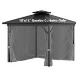 Gazebo Curtains 10'x12' Waterproof Outdoor Univers