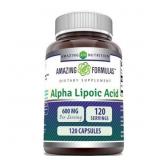 Amazing Formulas Alpha Lipoic Acid 600 Mg 120 Caps