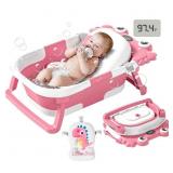 Collapsible Baby Bathtub for Newborns to Toddler w