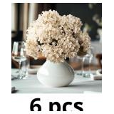 Artificial Flower Fake Silk Hydrangea Heads Bouque