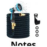 Expandable Garden Hose, Water Hose 25ft with 10 Fu