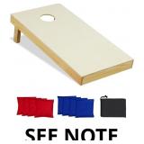$136 Goplus Cornhole Board Set, 4 x2 FT Solid Wood