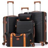 $186 Luggage Sets 5 Piece Suitcases with Wheels, S