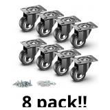 2' Caster Wheels Set of 4, Heavy Duty Casters With