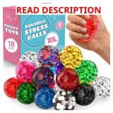 Stress Balls for Adults - 18 Pack | Fidget Toys |