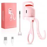 Heated Eyelash Curler, Rechargeable Electric Eyela