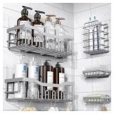 EUDELE 5-Pack Rustproof Stainless Steel Shower Cad