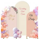 $104 Buryeah Set of 3 Wedding Arch Covers Stretchy