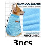 3 Pack Dog Sweaters for Small Dogs Girl Boy Winter