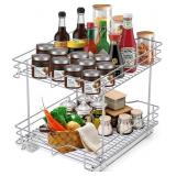 $181 Fulgente Chrome Finish Pull Out Drawer Cabine