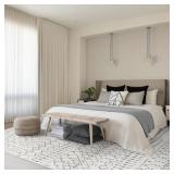 Large Area Rug 8x10 Living Room, Deerly Machine Wa