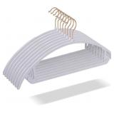 OIKA Heavy Duty Hangers 50 Pack - No Shoulder Bump