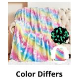 Cloele Glow in The Dark Blanket Mermaids Gifts Toy