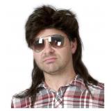 Kaneles Black Mullet Wigs for Men 70s 80s Costumes