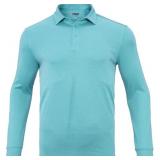 PGM Men's Long Sleeve Golf Polo Shirt for Spring 2