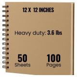 12x12 Large Scrapbook 3.6 LBS Heavy Duty Scrapbook