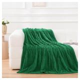 Puncuntex Flannel Fleece Throw Blanket Classic Gre