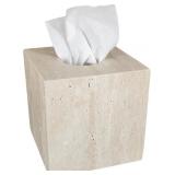 Natural Travertine Marble Tissue Box Cover, Stone