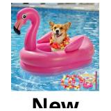 Dog Pool Float, Inflatable Dog Raft, Flamingo Pool