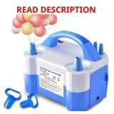 Electric Air Balloon Pump, Dual Nozzle Portable El