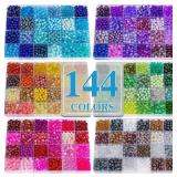 XSEINO About 7200PCS 6mm Glass Beads Bracelet Maki