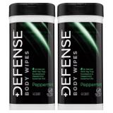 Defense Soap All Natural Peppermint Body Wipes 2PK