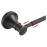 BESy Adjustable Bronze 16.5 to 28.7 Inch Towel Bar