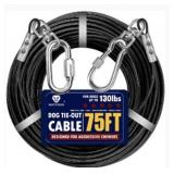 Dog tie out cable 50-75ft