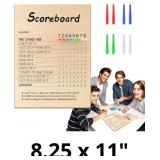 BUSOHA Score Board Compatible with Phase 10 - Wood